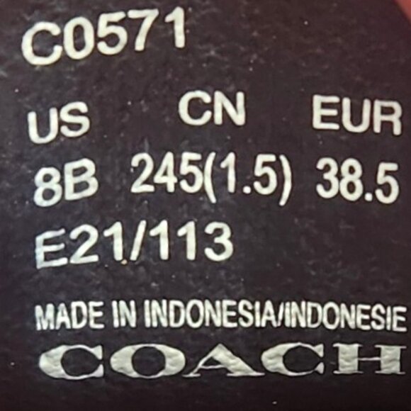 Coach Walker Slip On Women's Leather Sneakers C Logo Comfort Shoes Black Size 8B - Picture 16 of 16